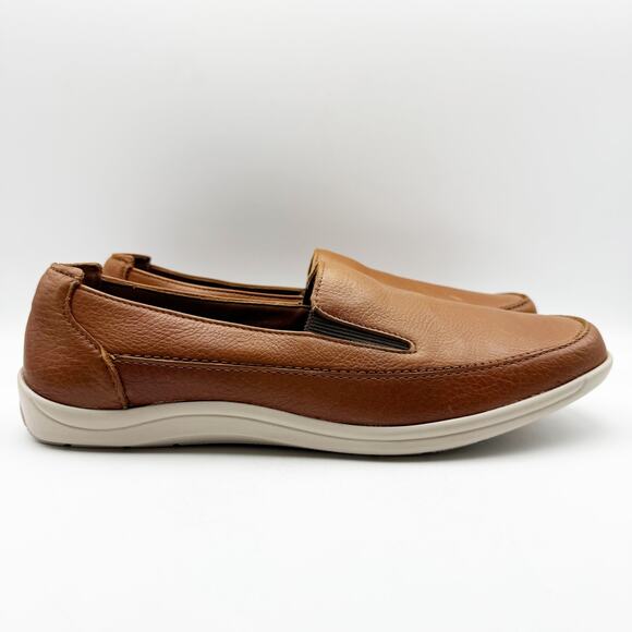 SAS Mens Weekender Loafer US Size 12.5 EU 45 Brown Leather Slip On Round Toe NIB - Picture 3 of 14